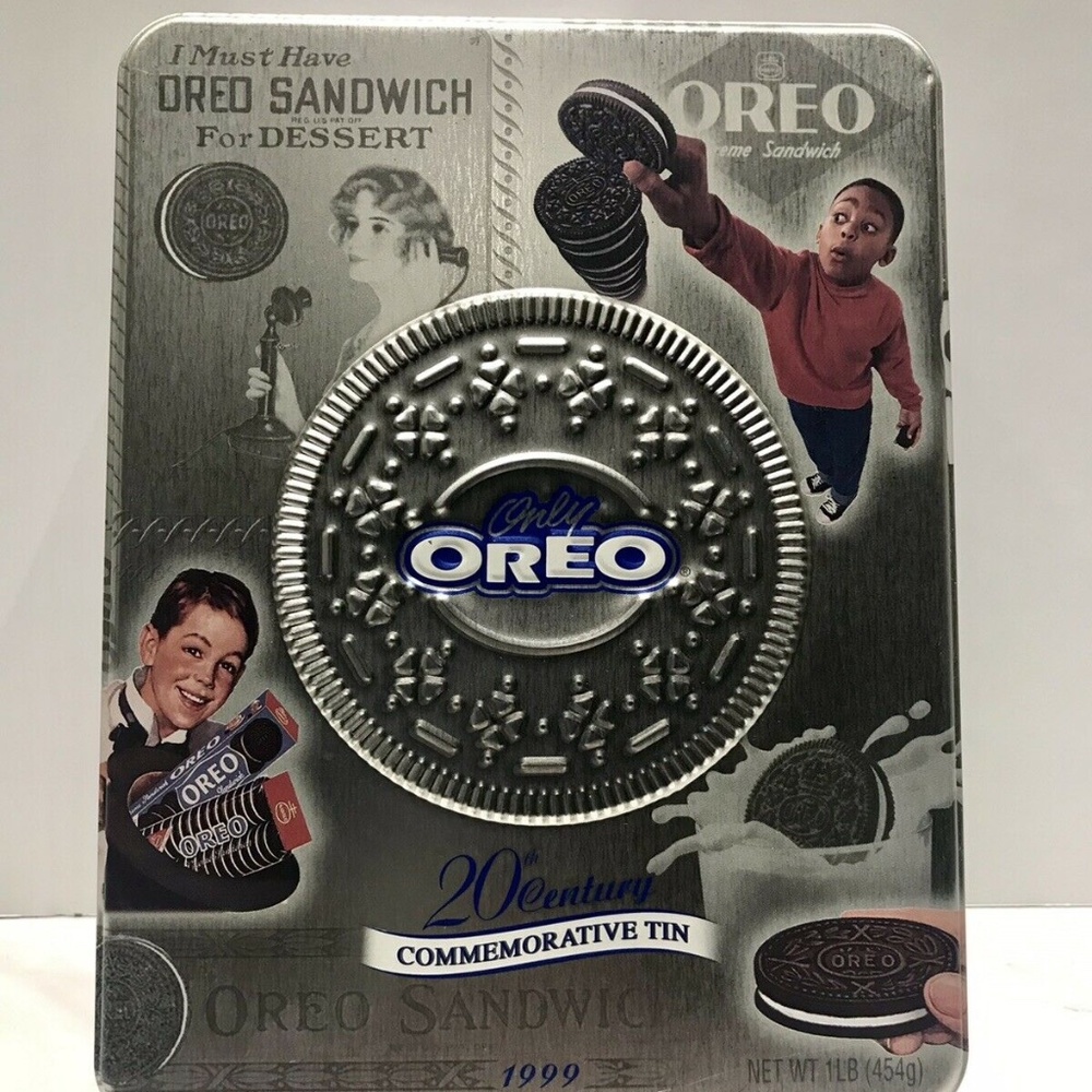 Vintage Oreo Cookie 20th Century Commemorative Tin 1999 Collector Vintage Rare